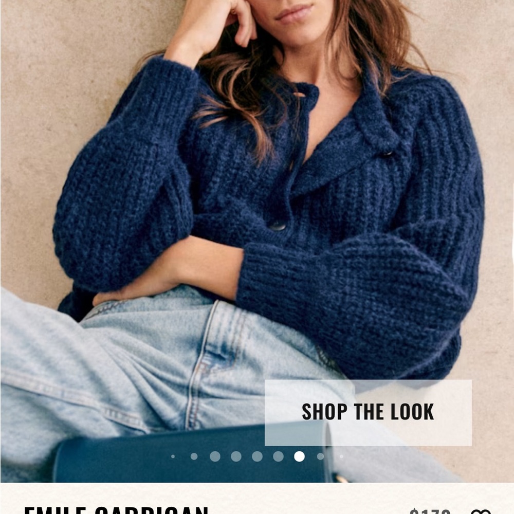 Sezane Emile Cardigan - Navy